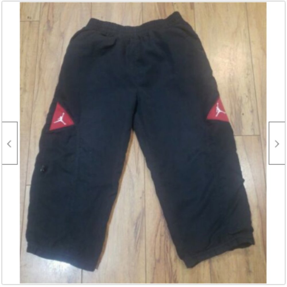 Air Jordan Black Red / White Sweat Pants Kids 7-8